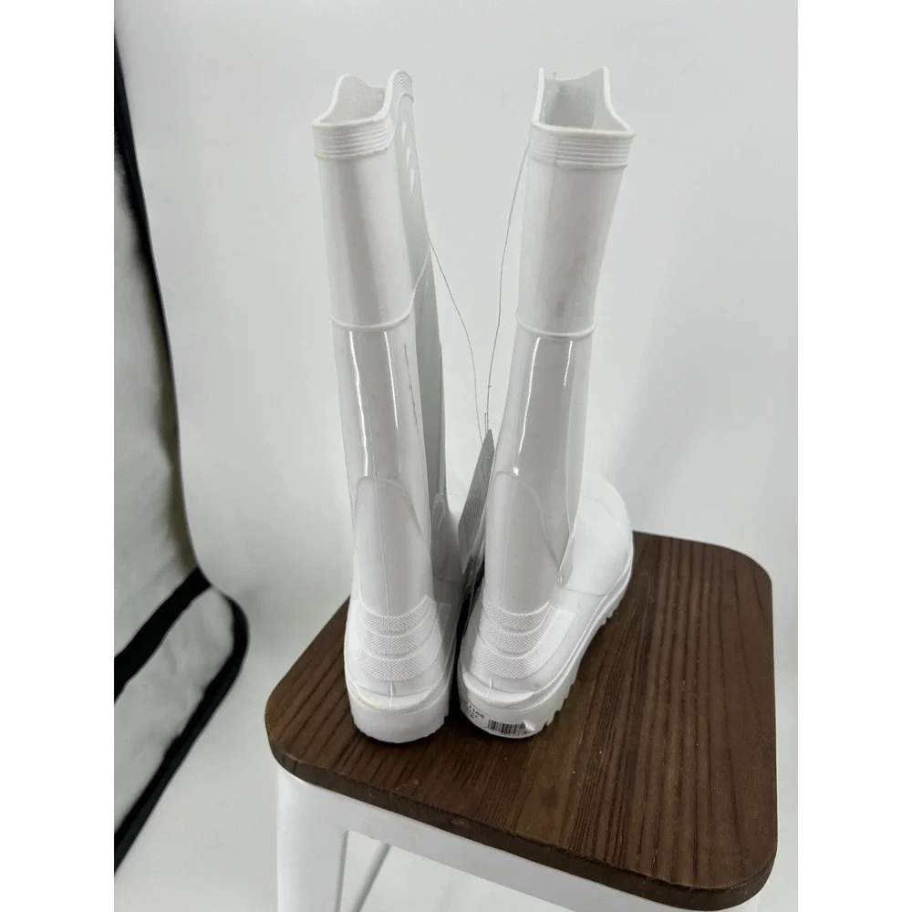 Tingley Pilot G2 White Waterproof Rubber Knee Boots Plain Toe 31168 Womens 8